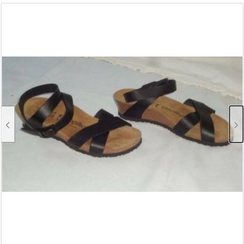 PAPILLIO BIRKENSTOCK Lola Ankle Wrap Wedge Sandal - Picture 9 of 12
